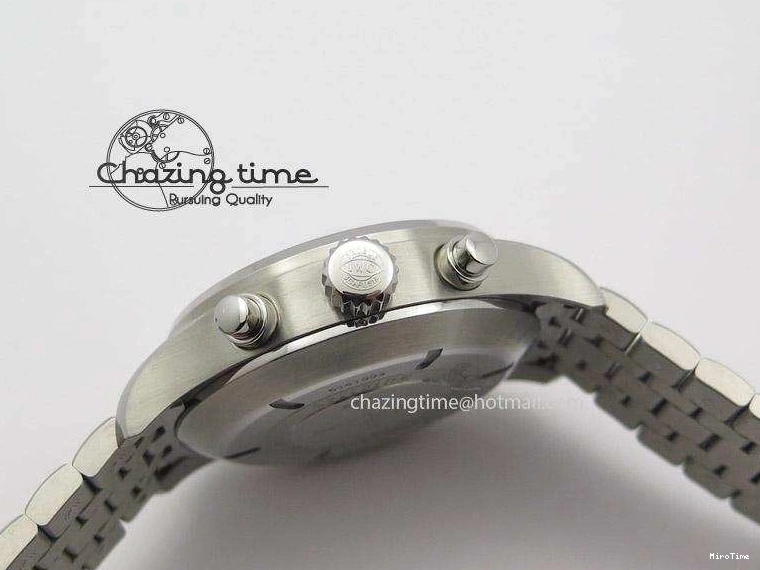 MIROTIME 0305 Pilot Spitfire Chrono ZF Best Edition Gray Dial On SS Bracelet A WrinkleFree 7357